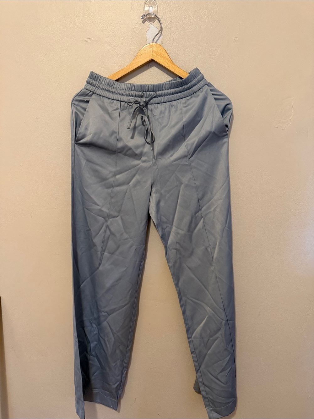 Zara Women's Drawstring Joggers in Slate Blue